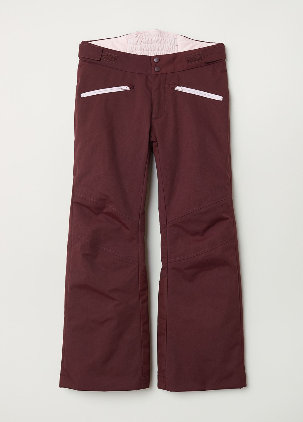 Темно-коричневые кэжуал зимние прямые брюки H&M
