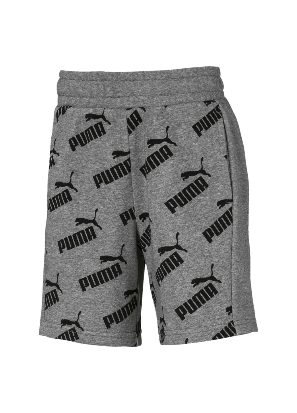 Шорты Amplified Knitted Boys' Shorts Puma однотонные серые спортивные