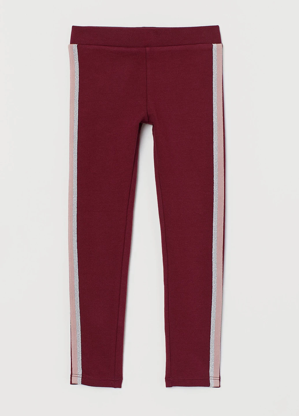 Светло-бордовые демисезонные леггинсы H&M