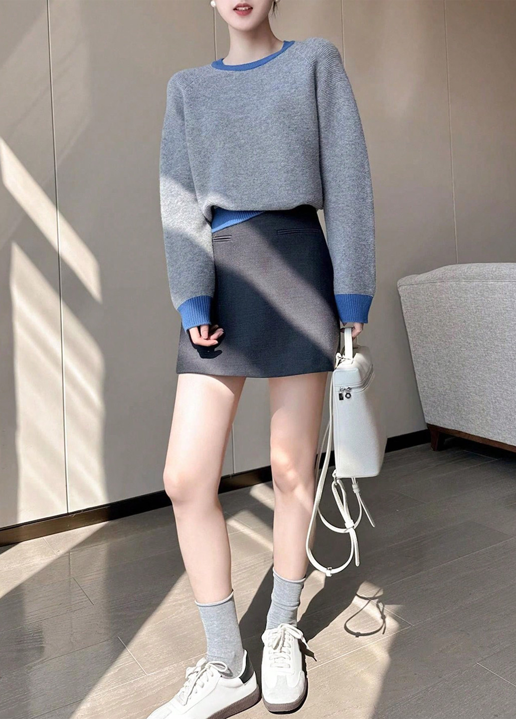 Серый демисезонный джемпер джемпер SHEIN