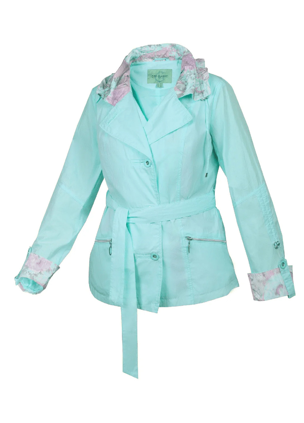 Вітровка піджак жіноча Бузковий Розмір 46 City Classic (216050169}