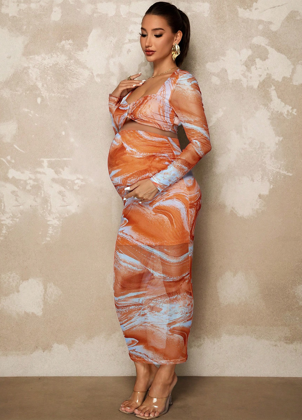 Костюм для вагітних (топ, спідниця) SHEIN (365437850)