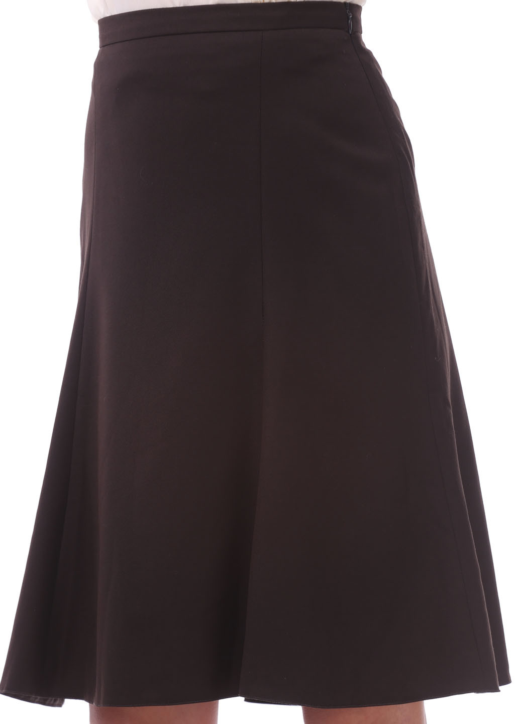 Темно-коричневая кэжуал юбка Emilio Corali клешированная