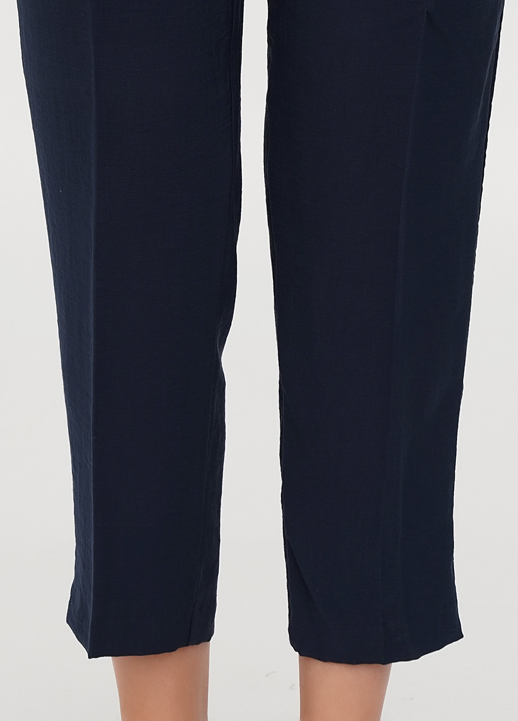 Темно-синие кэжуал летние классические брюки Mango