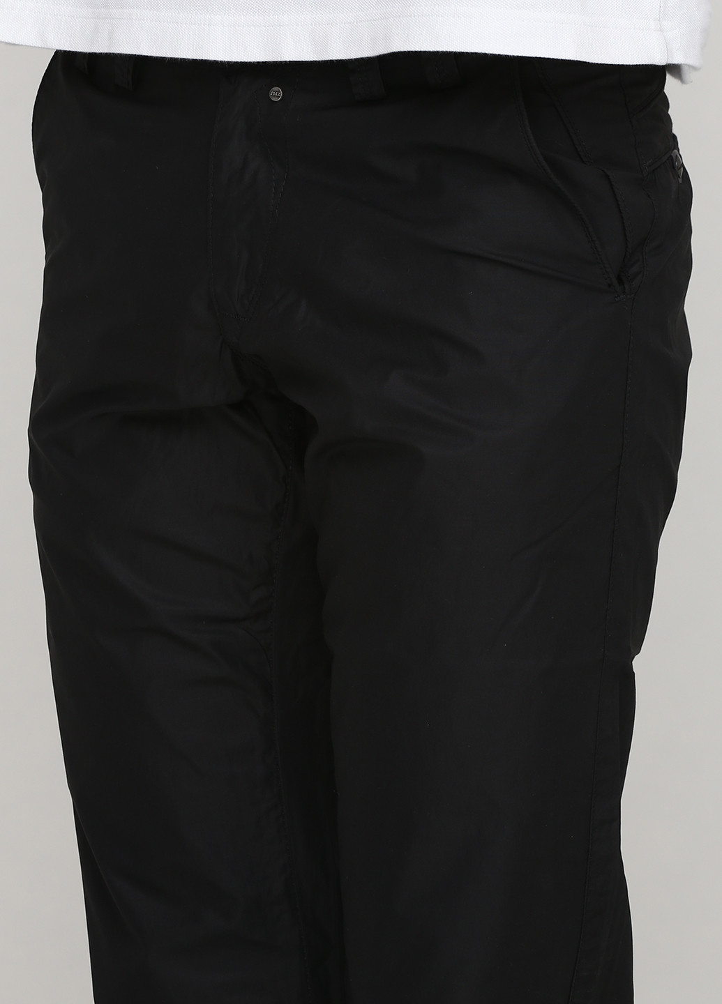 Черные кэжуал демисезонные прямые брюки Jemetzzi