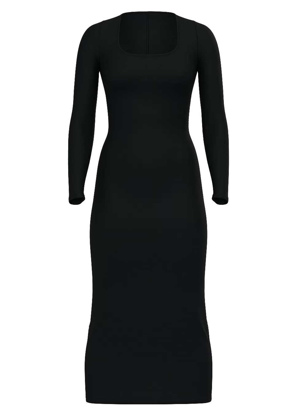 Черное кэжуал платье силуэтная Victoria's Secret однотонное