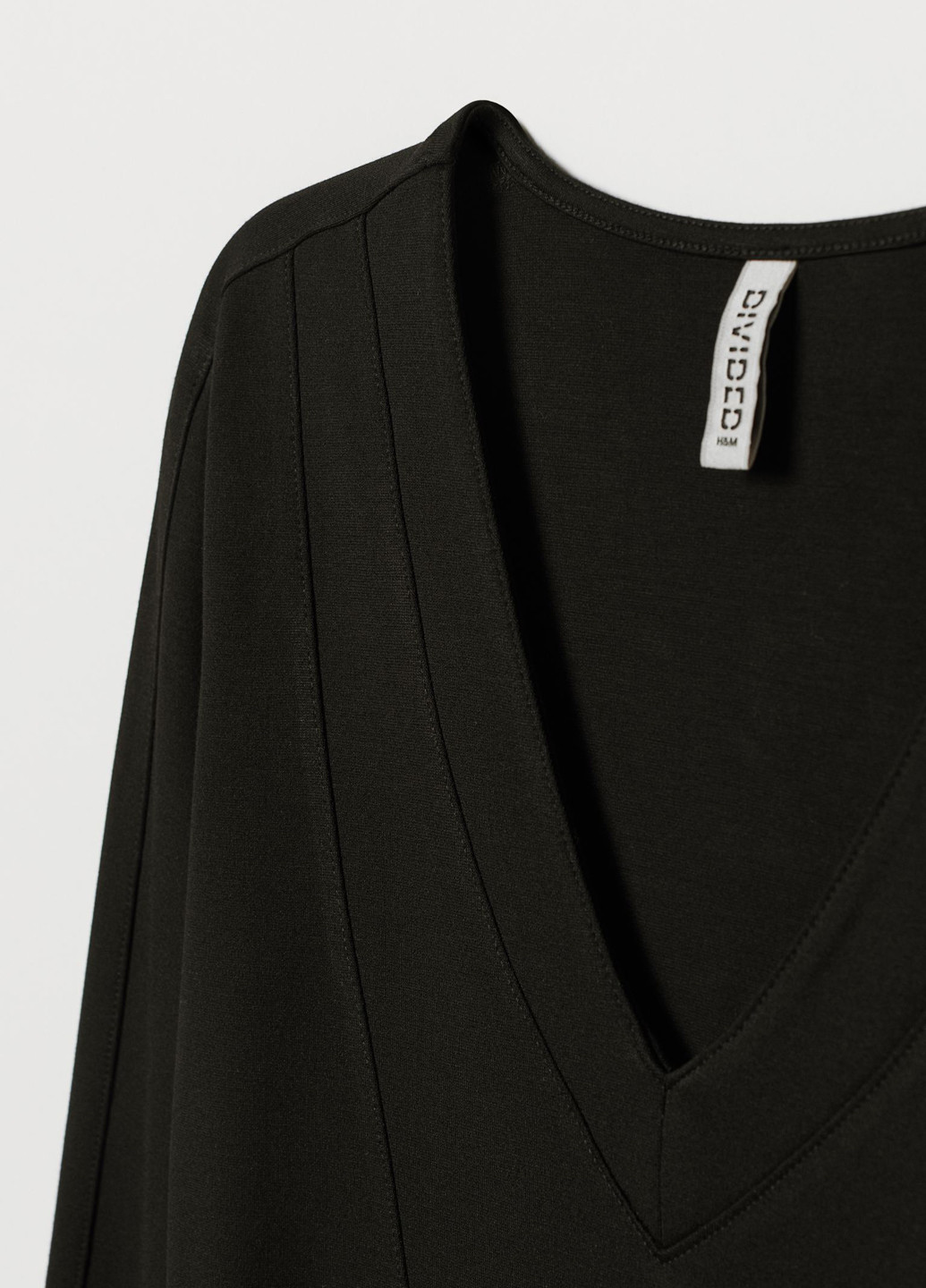 Черное кэжуал платье футляр H&M однотонное
