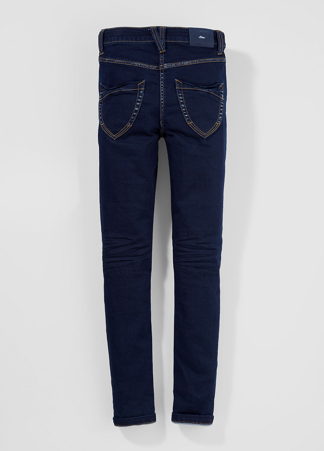Темно-синие демисезонные зауженные джинсы S.Oliver