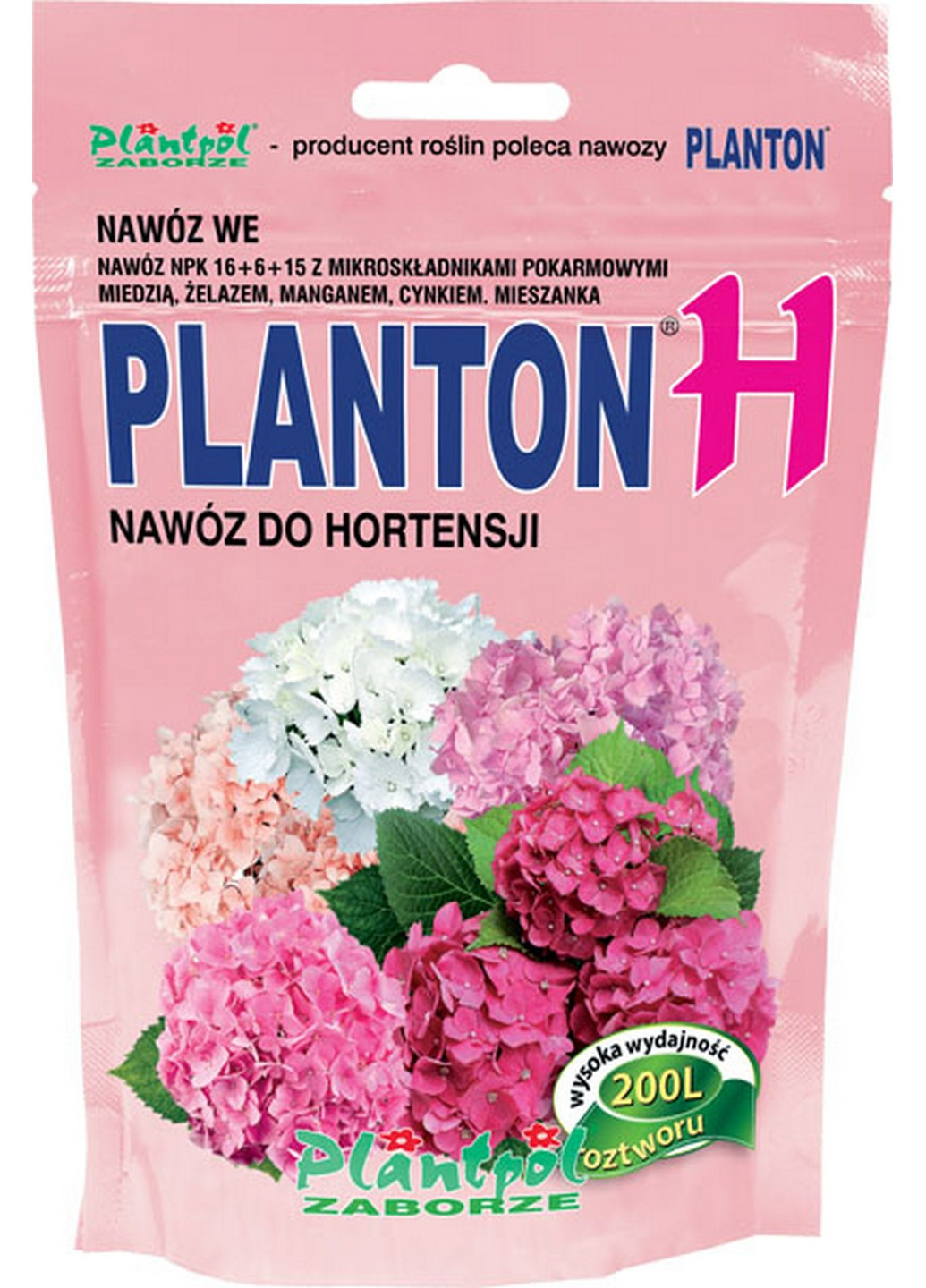 Удобрение для гортензий подкисляющее H 200 г Planton (215327269)