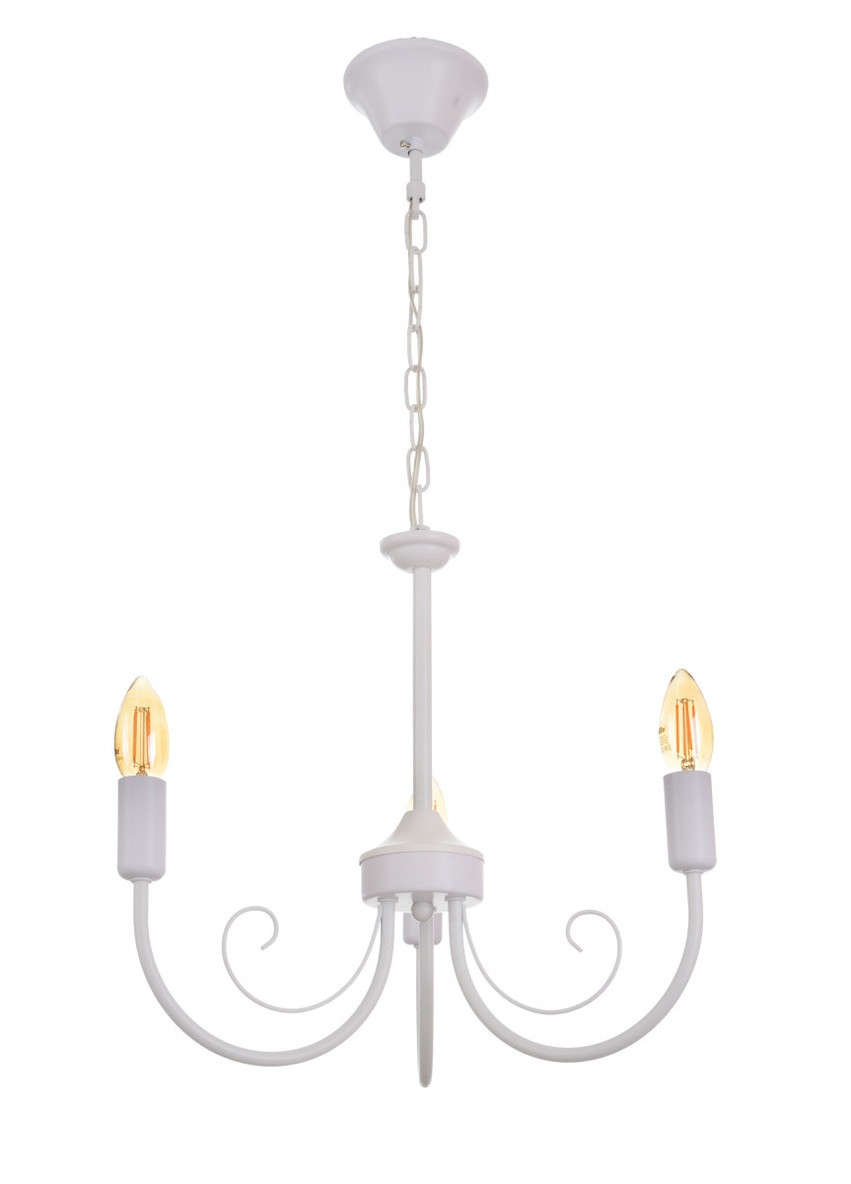 Люстра свічка на 3 лампочки BKL-726S/3 E14 WH Brille (242035839)