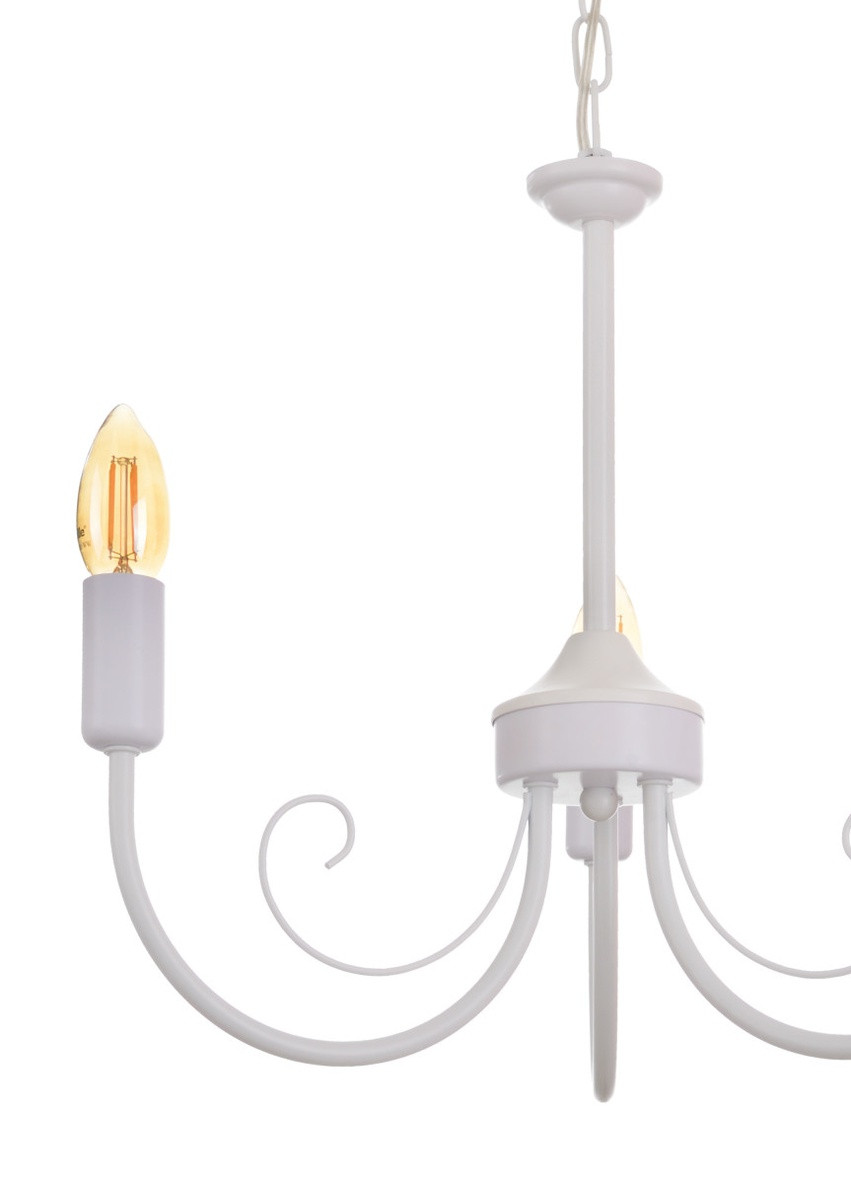 Люстра свічка на 3 лампочки BKL-726S/3 E14 WH Brille (242035839)