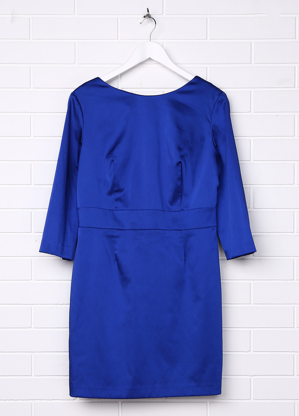 Синее кэжуал платье с длинным рукавом LOVE REPUBLIC