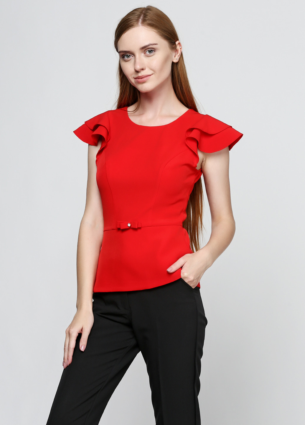 Красная блуза ZUBRYTSKAYA