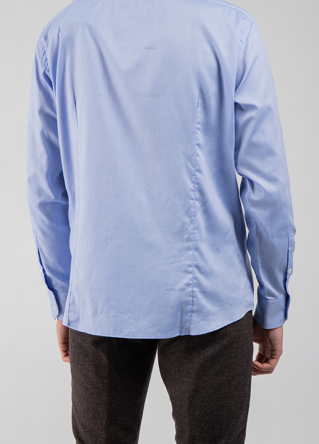 Блакитна бавовняна сорочка Roberto Cavalli (238026292)
