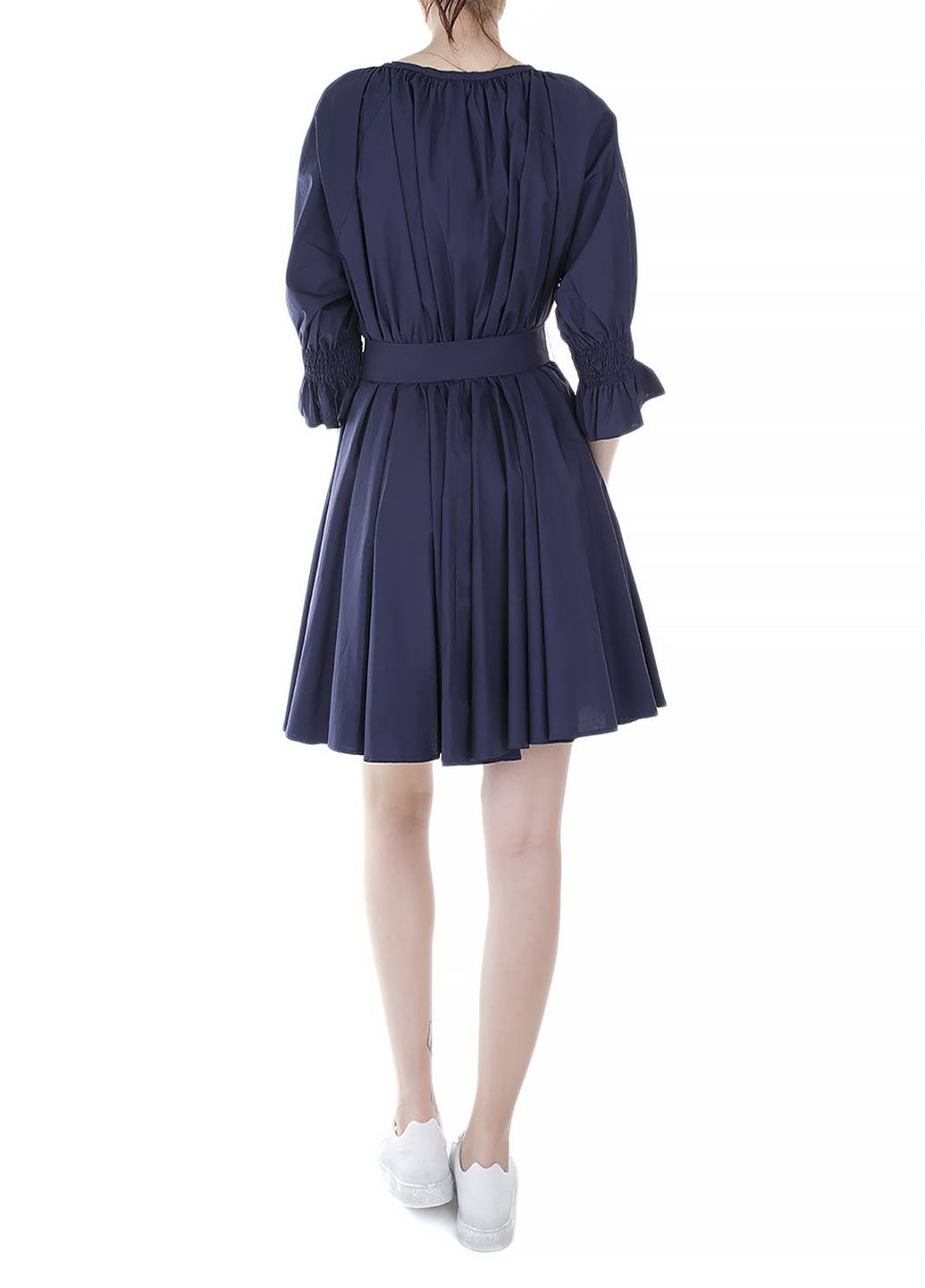 Синее кэжуал платье Emporio Armani однотонное