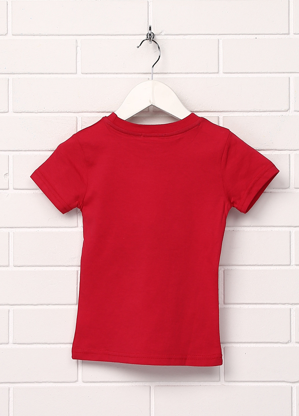 Бордовая летняя футболка с коротким рукавом Shishco