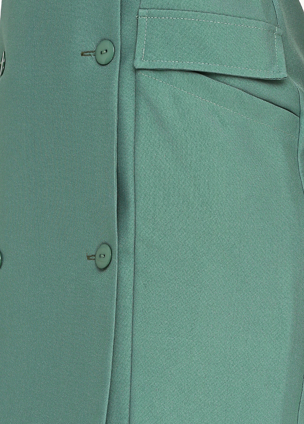 Светло-зеленое кэжуал платье ANVI однотонное