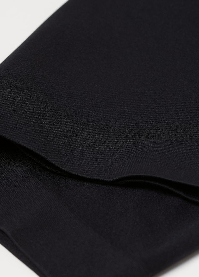 Бесшовные байкерские шорты Чёрный H&M (230820527)