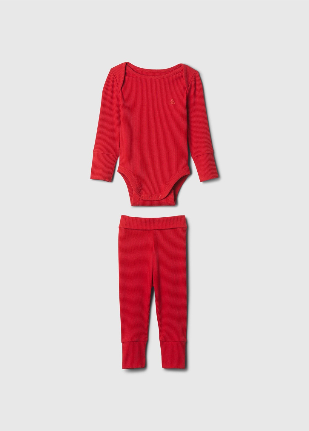 Красный демисезонный костюм (боди, брюки) брючный Gap