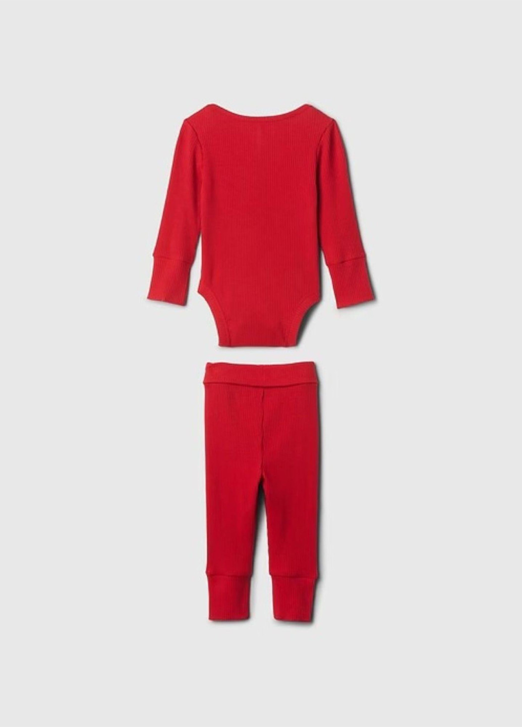 Красный демисезонный костюм (боди, брюки) брючный Gap