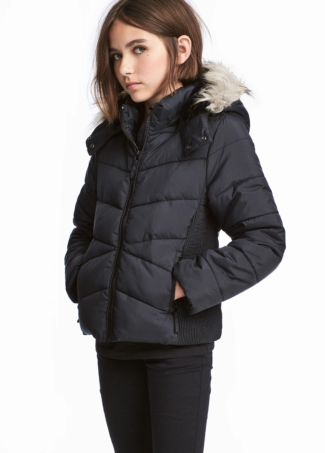 Черная куртка демисезон,черный, H&M