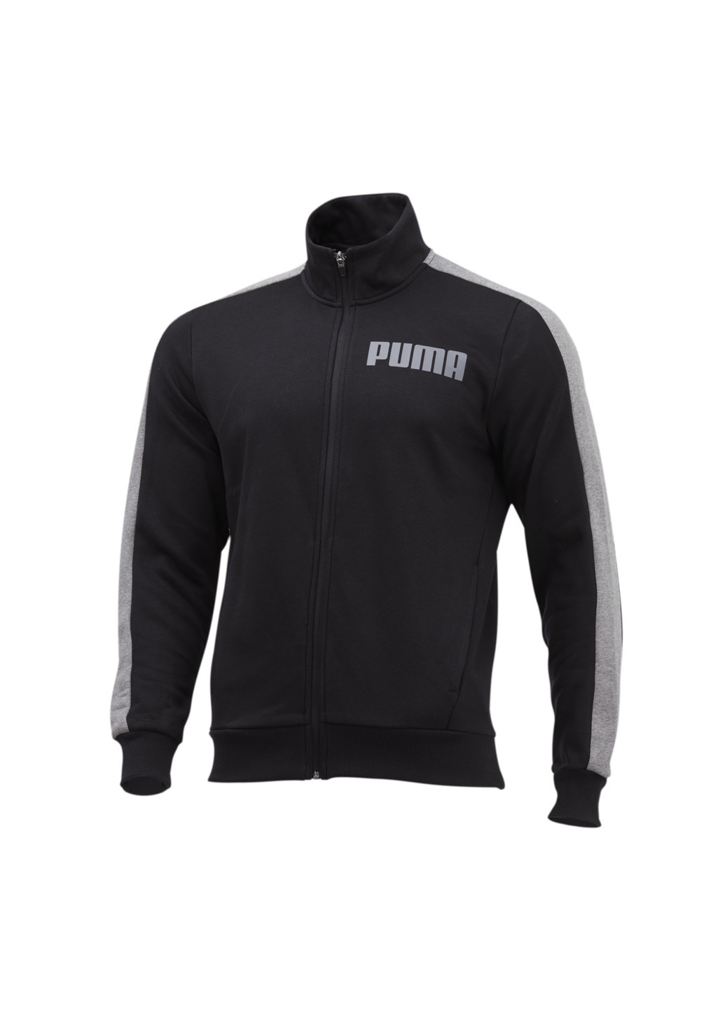 Олимпийка Contrast Track Jacket FL M Puma чёрная спортивная