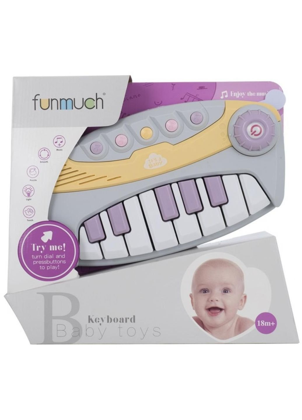 Развивающая игрушка Пианино со световыми эффектами (FM777-3) FUNMUCH (254067401)