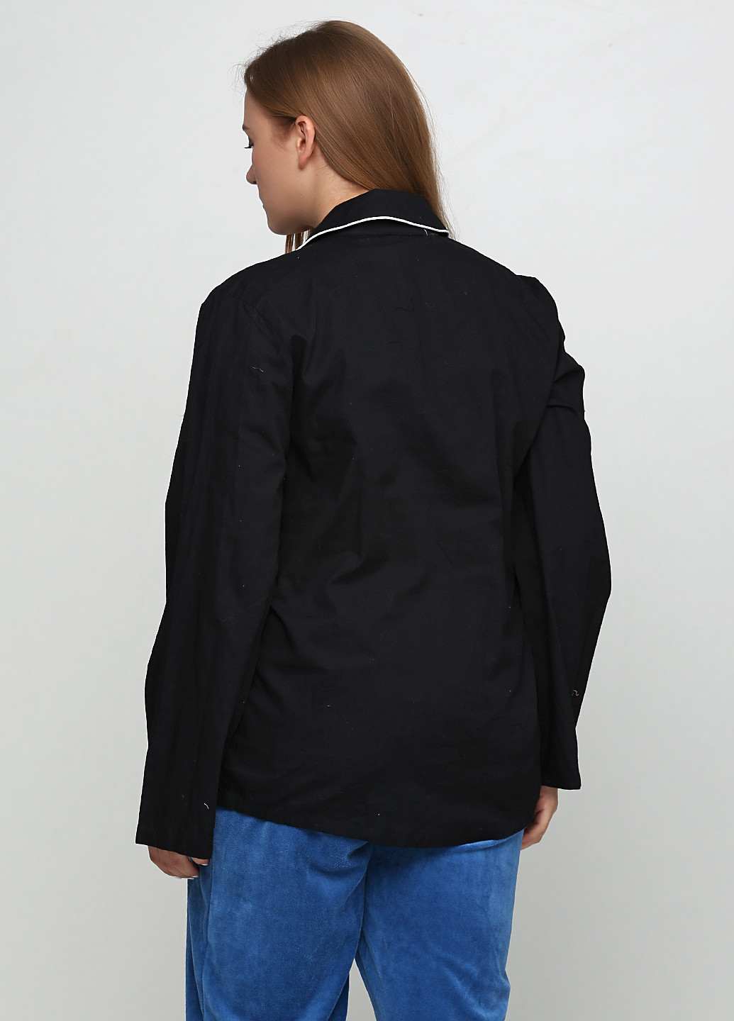 Черная домашний рубашка Livergy с длинным рукавом