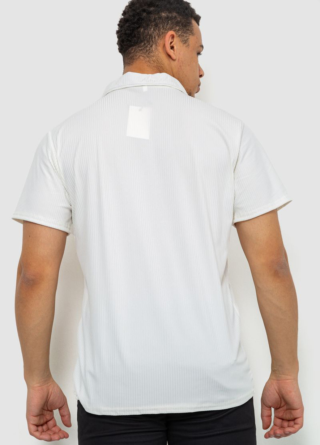 Молочная футболка-поло для мужчин Ager однотонная