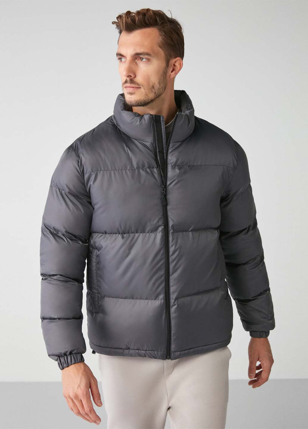 Темно-серая зимняя куртка Grimelange