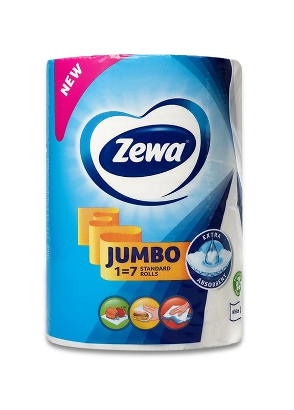 Кухонні рушники Jumbo паперові 2-шарові Zewa (228210000)