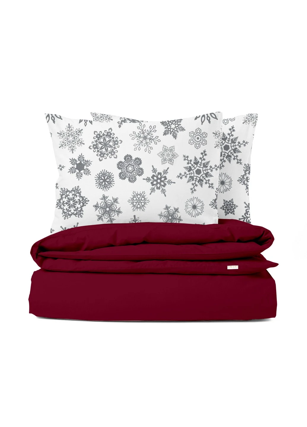 Подростковый комплект RANFORS BORDO SNOWFLAKES GREY (пододеяльник 160х220 см, простынь 90х200х20 см, наволочка 50х70 см) Cosas (251413662)