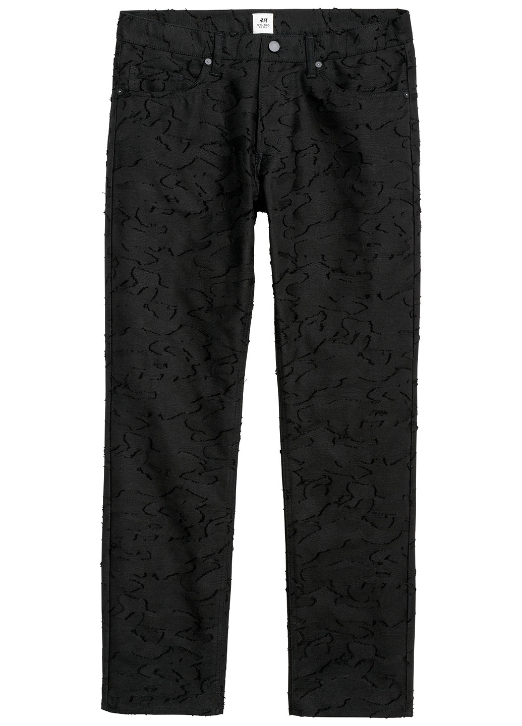 Черные демисезонные прямые джинсы H&M Studio