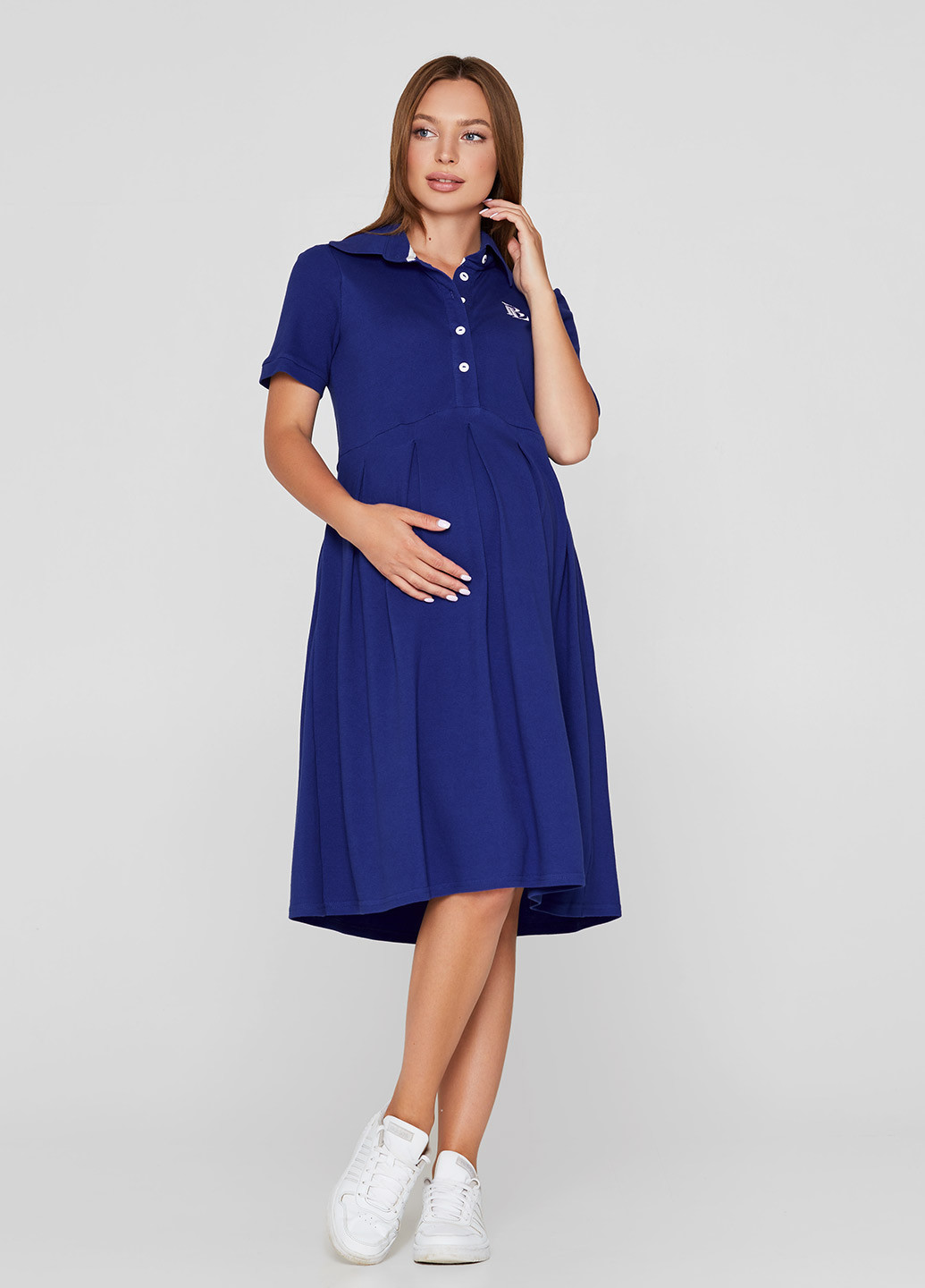 Синя кежуал плаття для вагітних оверсайз Lullababe