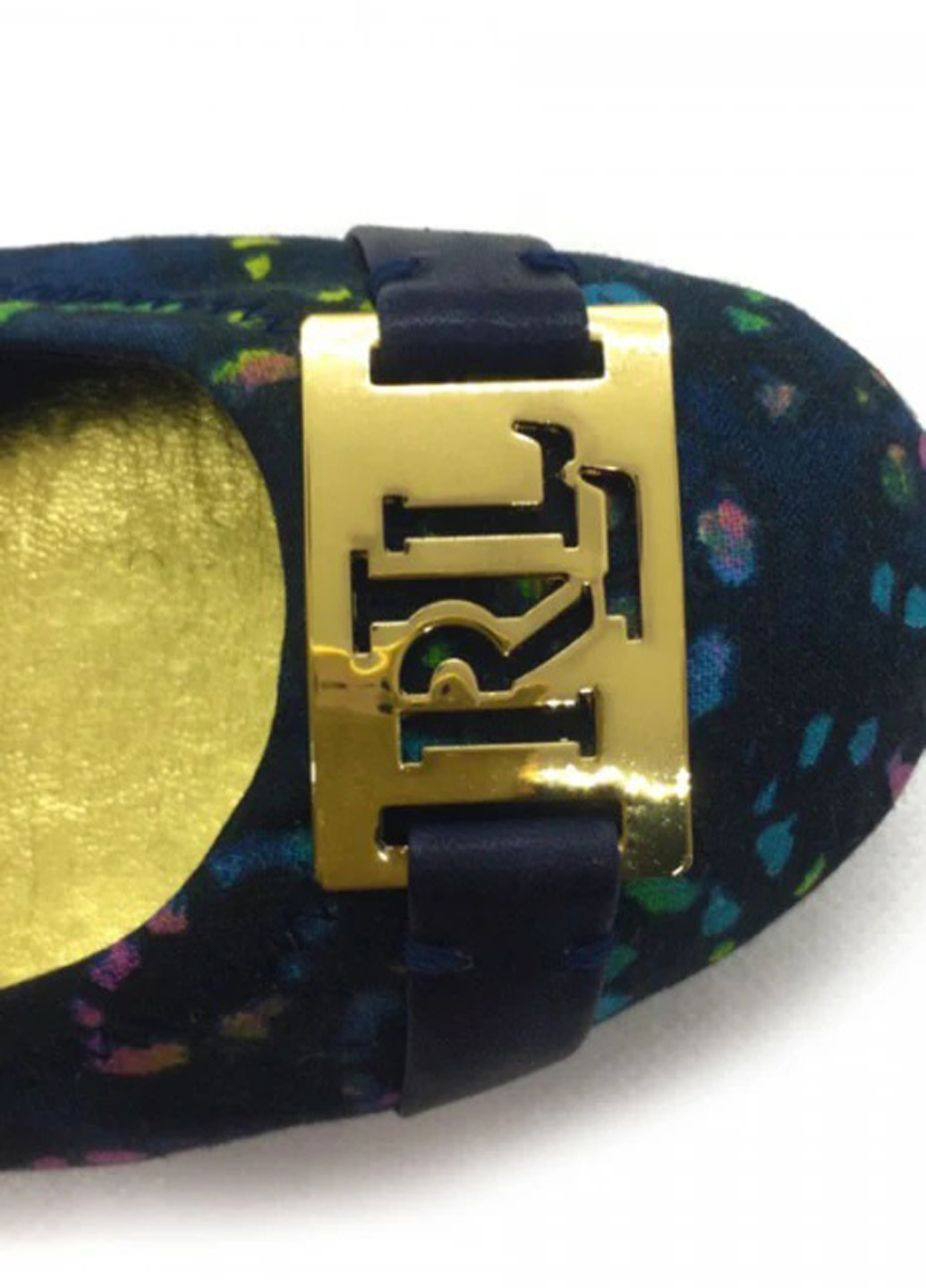 Жіночі балетки Ralph Lauren | сині абстрактні пряжка текстиль (298550434)