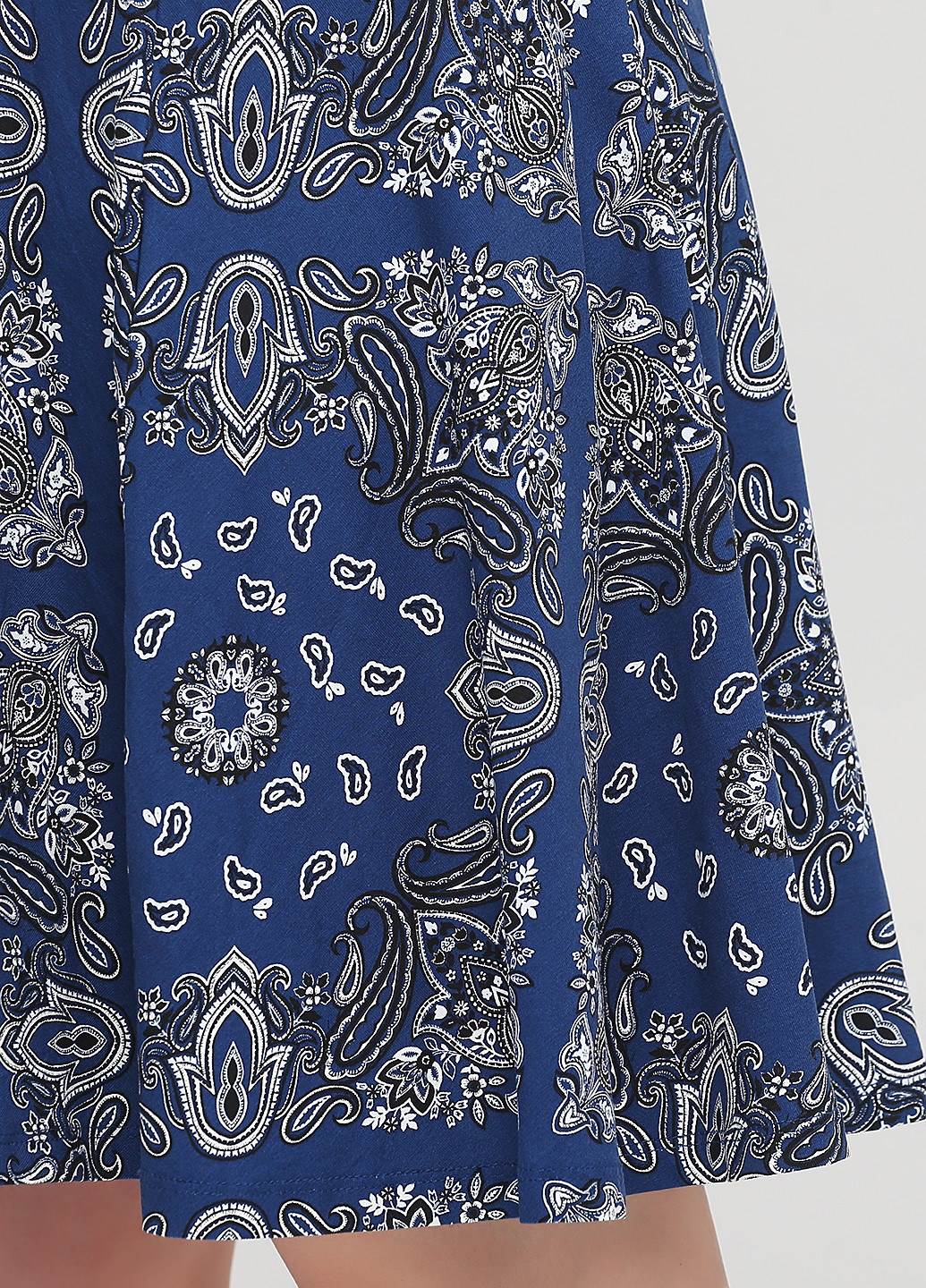 Синяя кэжуал "турецкие огурцы" юбка C&A клешированная