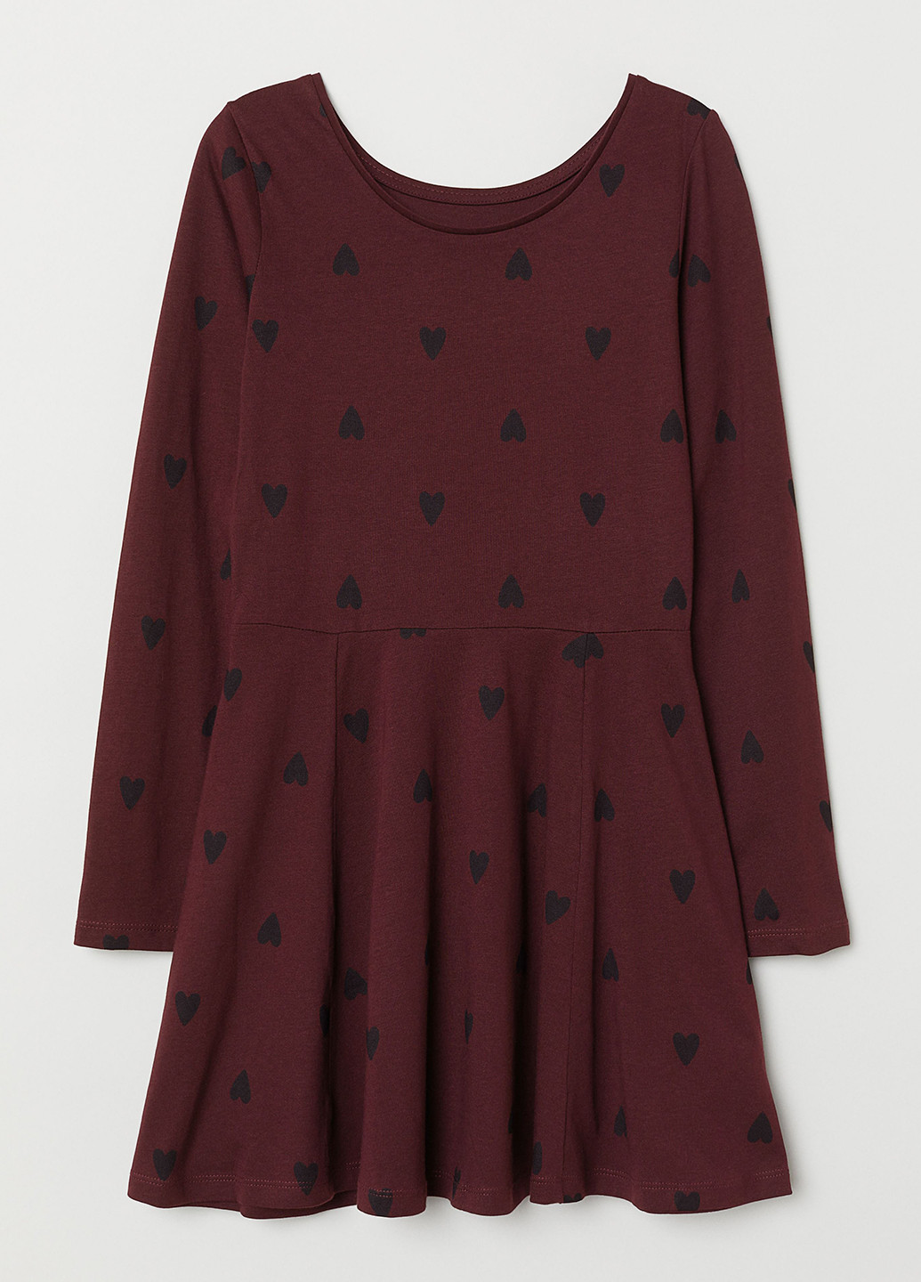 Бордовое платье H&M (253038557)
