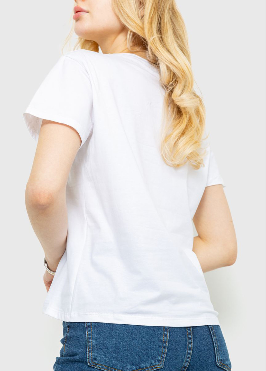 Белая летняя футболка Ager