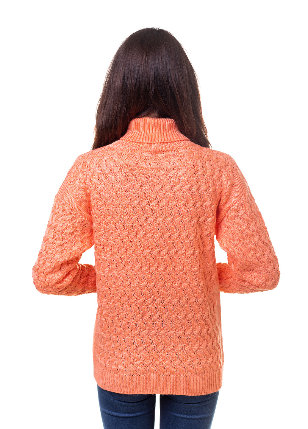 Персиковый зимний свитер Bakhur