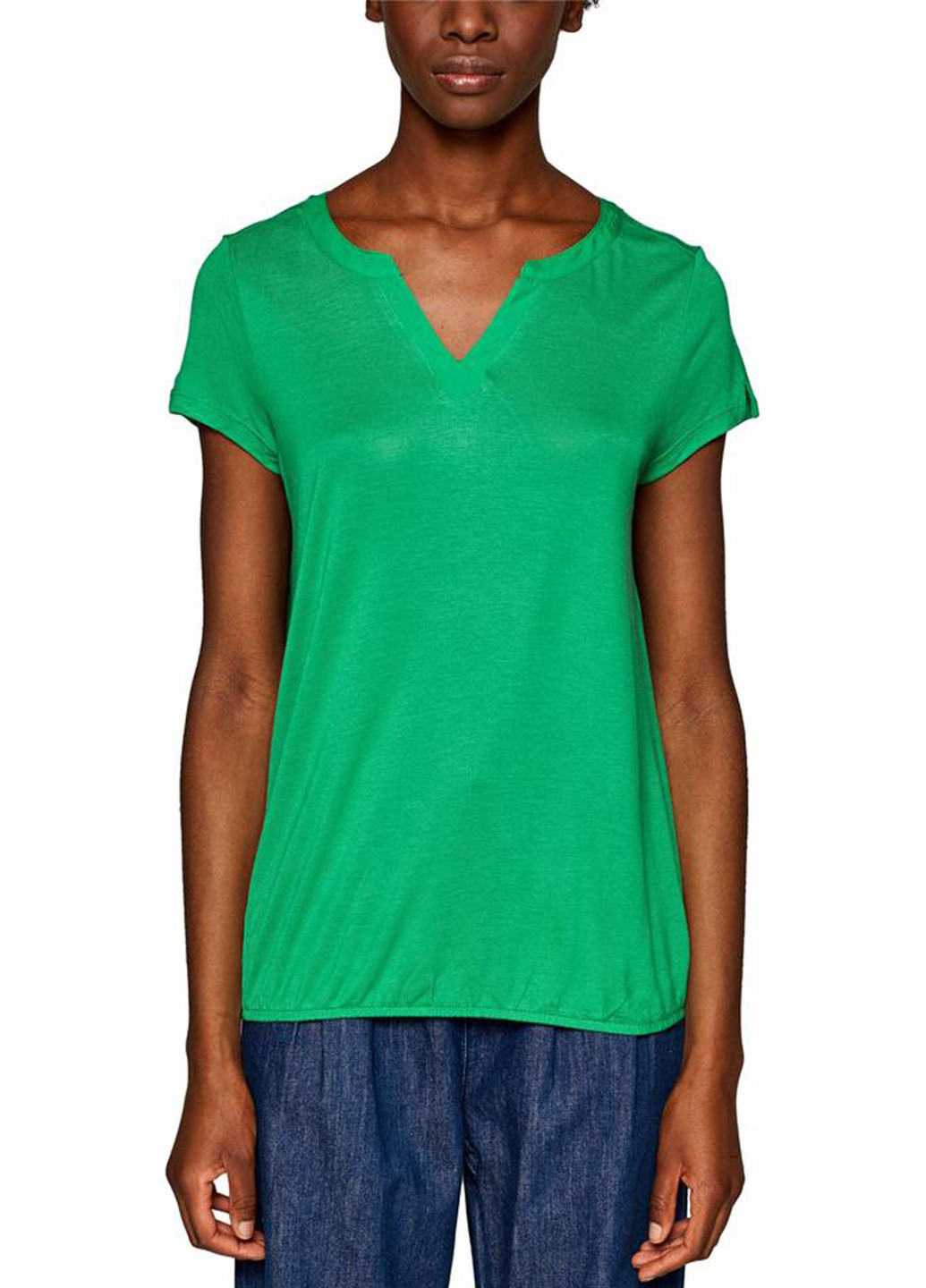 Зеленая летняя футболка Esprit