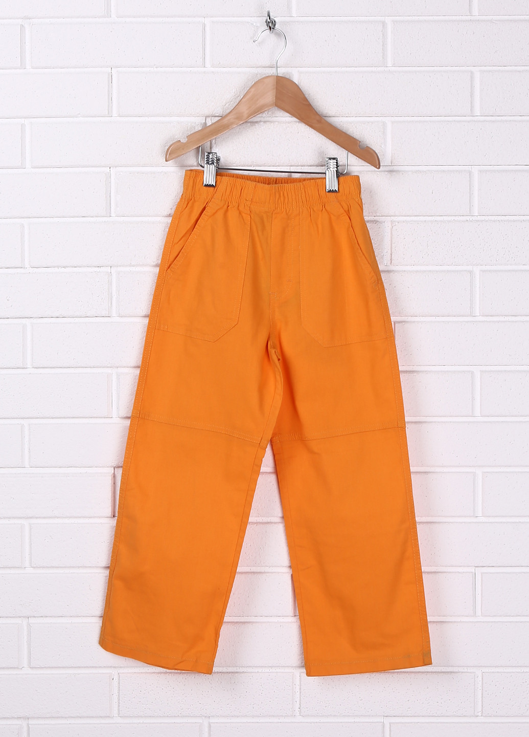 Оранжевые кэжуал демисезонные с высокой талией брюки Sprider