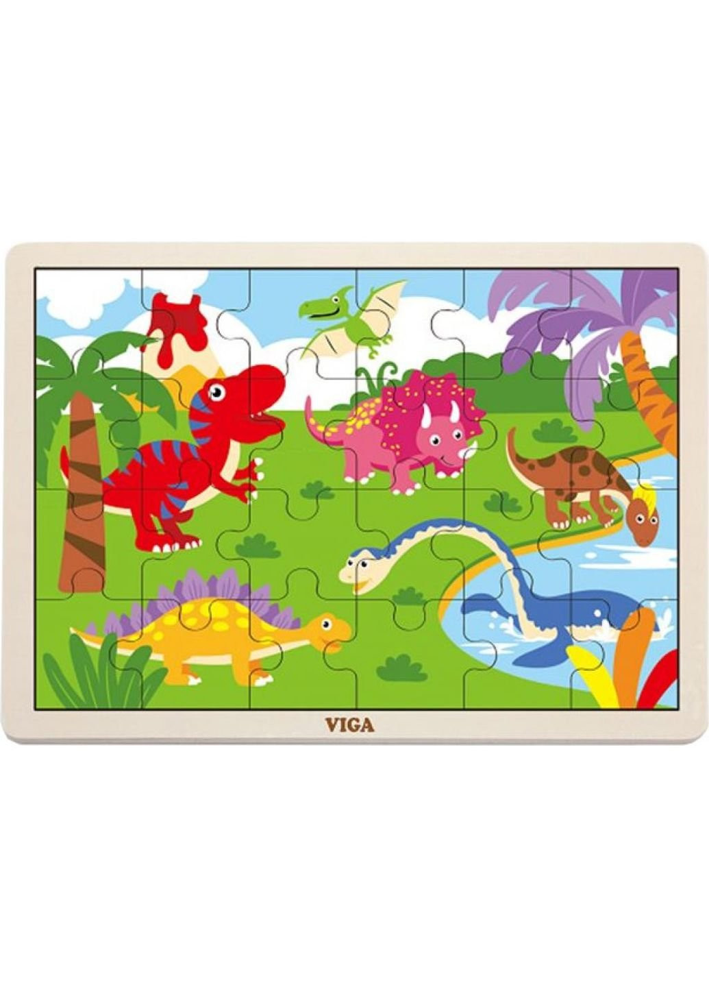 Пазл Динозавр (51460) Viga Toys (249984615)