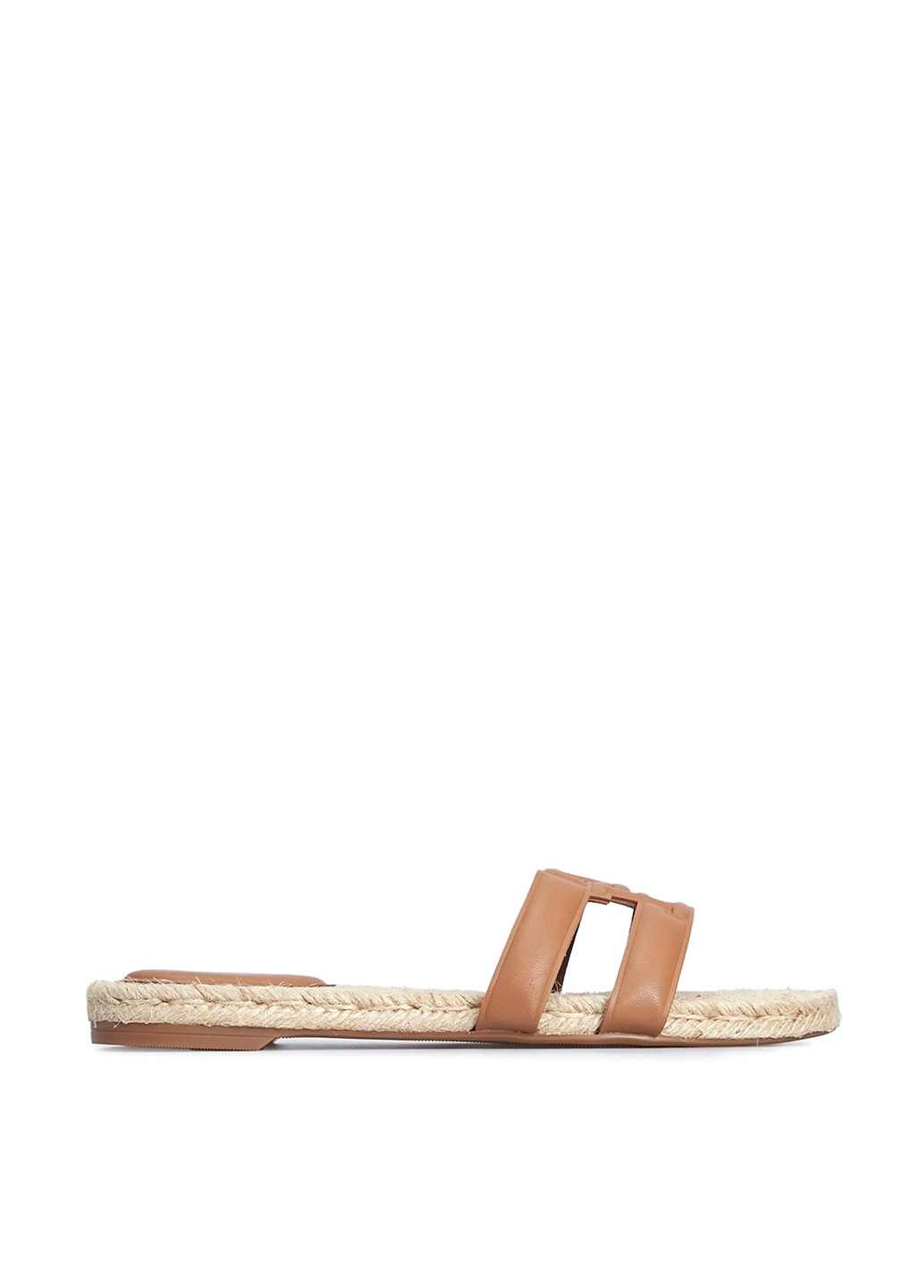 Коричневые шлепанцы Tommy Hilfiger с тиснением, с логотипом