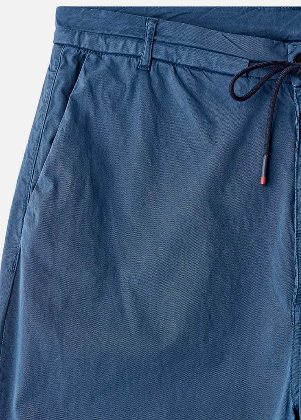 Синие повседневный летние каррот, укороченные, зауженные брюки Antony Morato