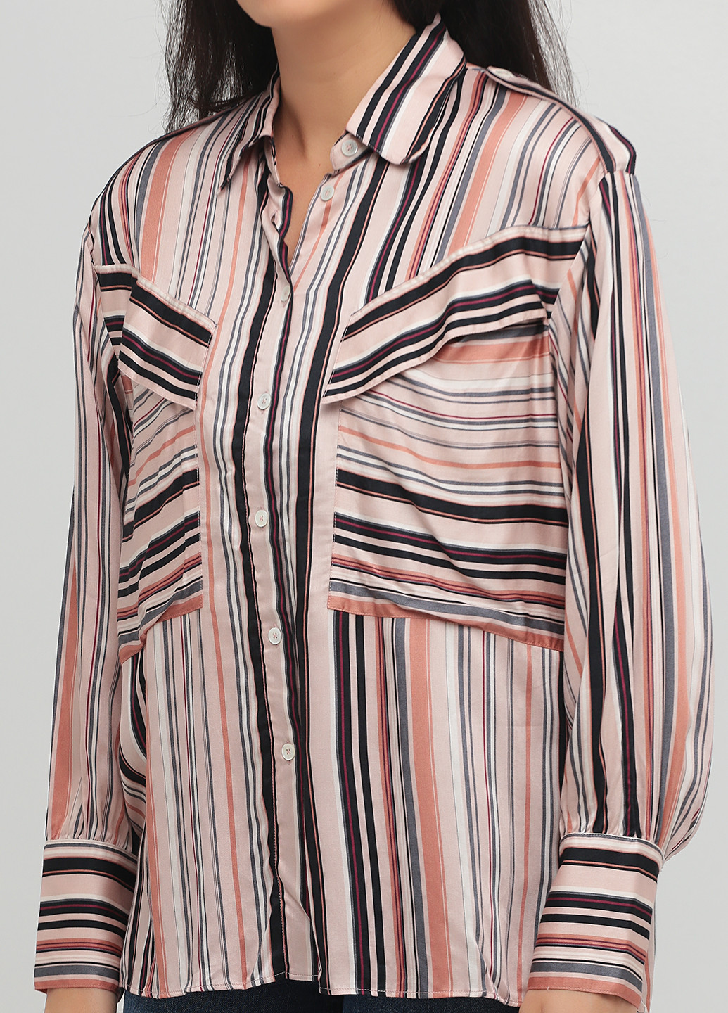 Комбінована демісезонна блуза Massimo Dutti