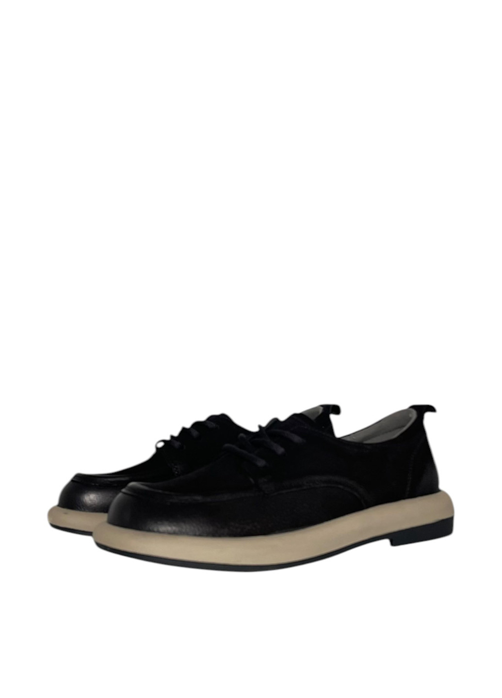 Meego Туфлі чорний з натуральний нубук, румунія — демісезон (360769666)