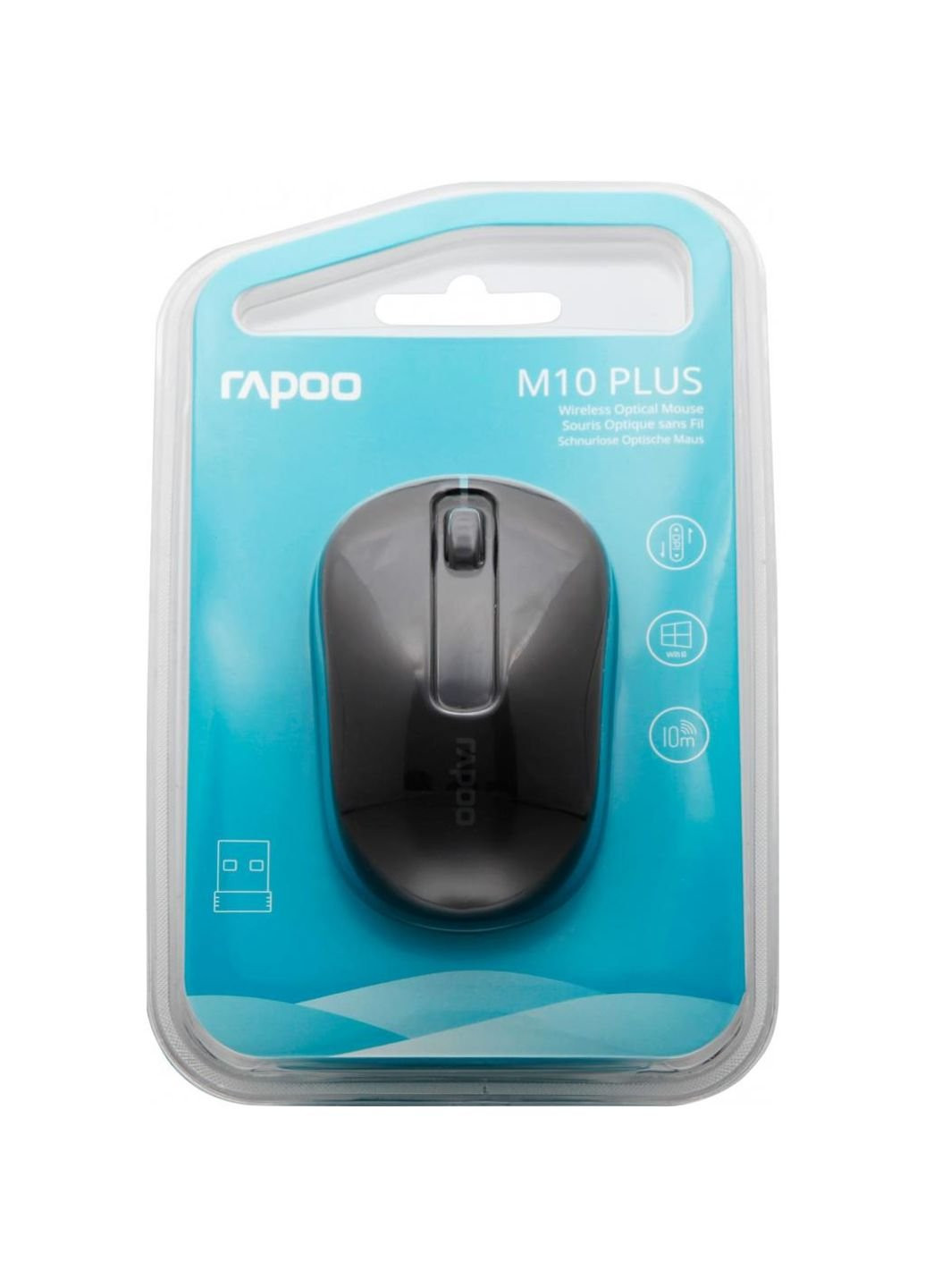 Мишка M10 Plus Black Rapoo (252632650)