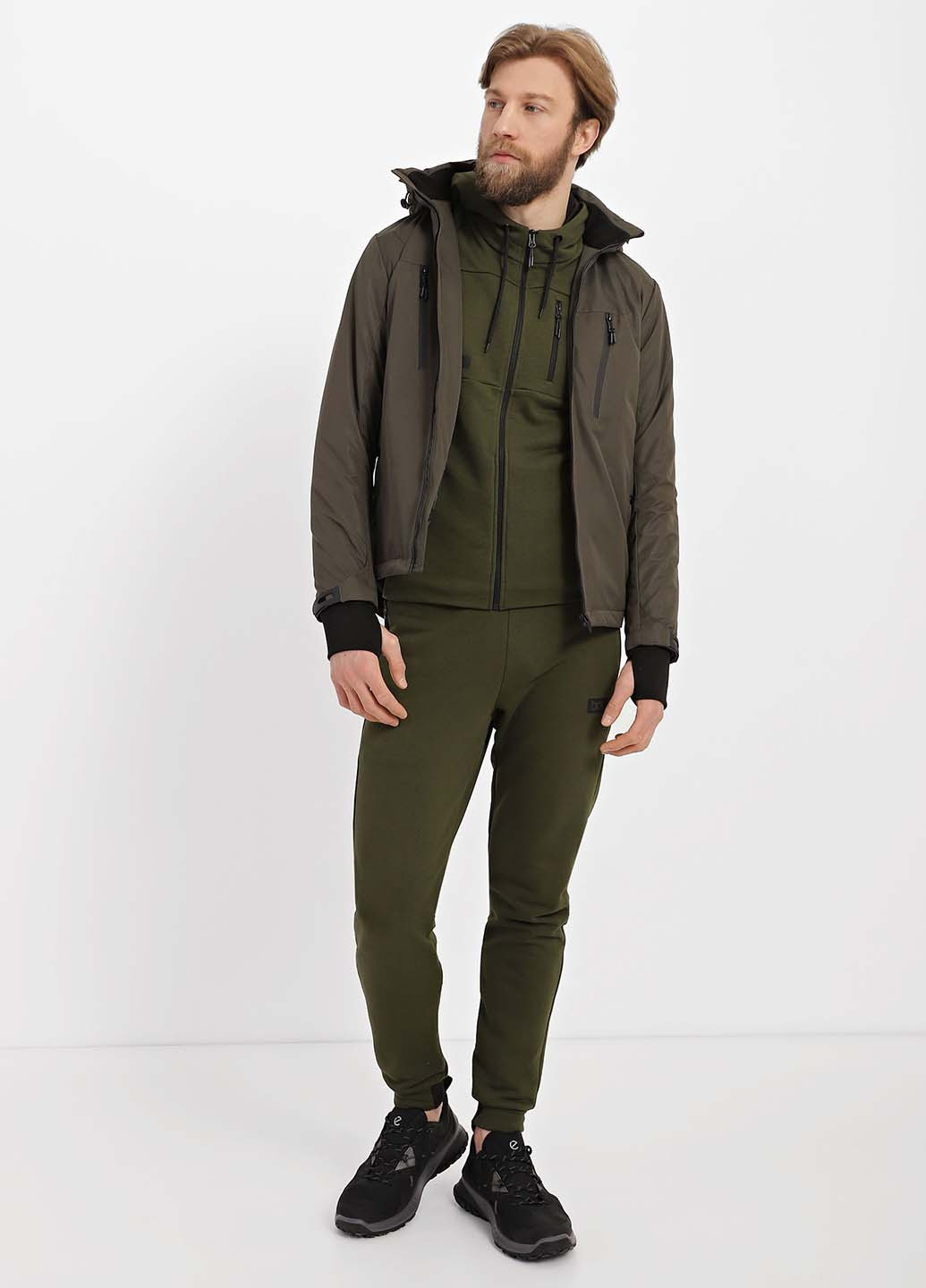 Оливковая (хаки) демисезонная куртка Braska V-1/319