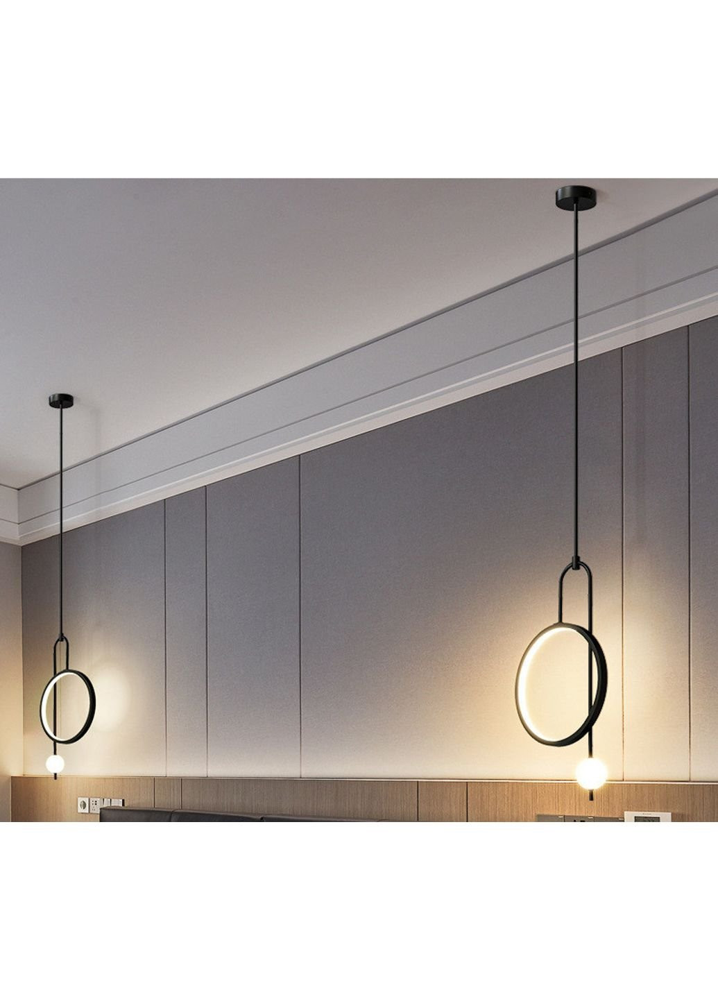 Люстра потолочная LED D111-bk-k Черный 50х25х50 см. Sunnysky (253629842)