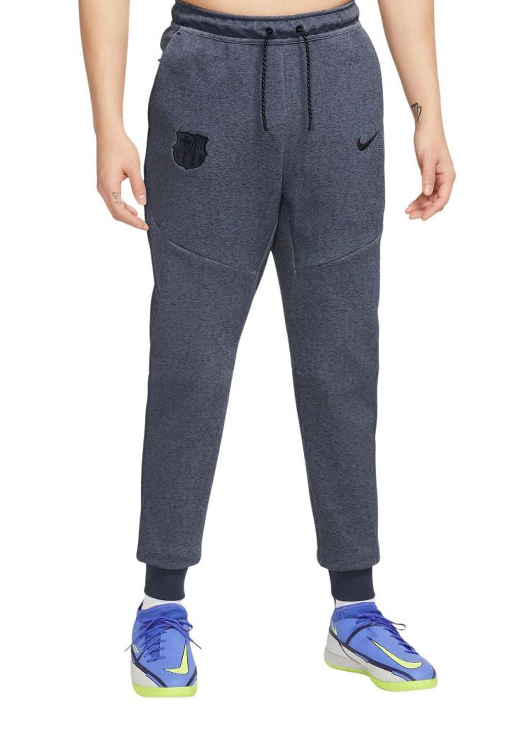 Серо-синие спортивные демисезонные джоггеры брюки Nike
